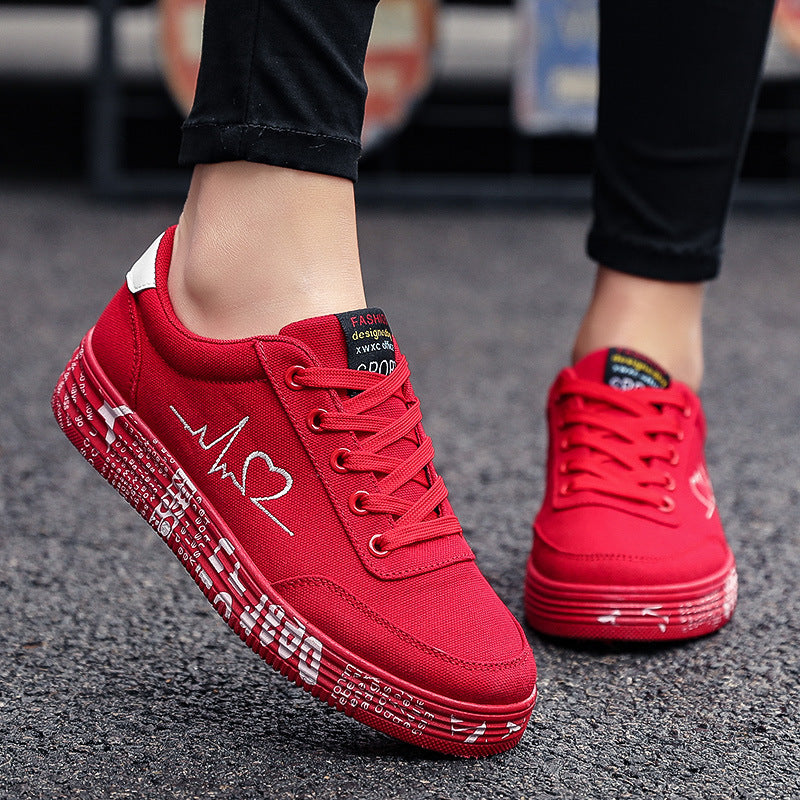 Chaussure plates en toile pour femmes et hommes