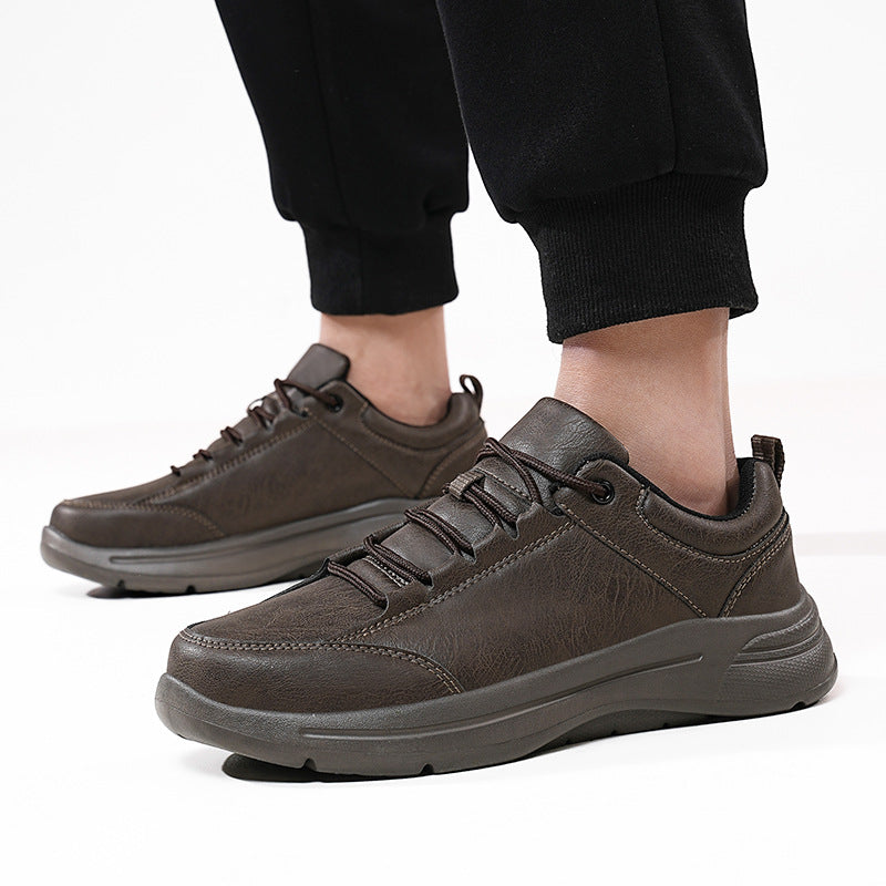 Baskets basses en cuir pour homme