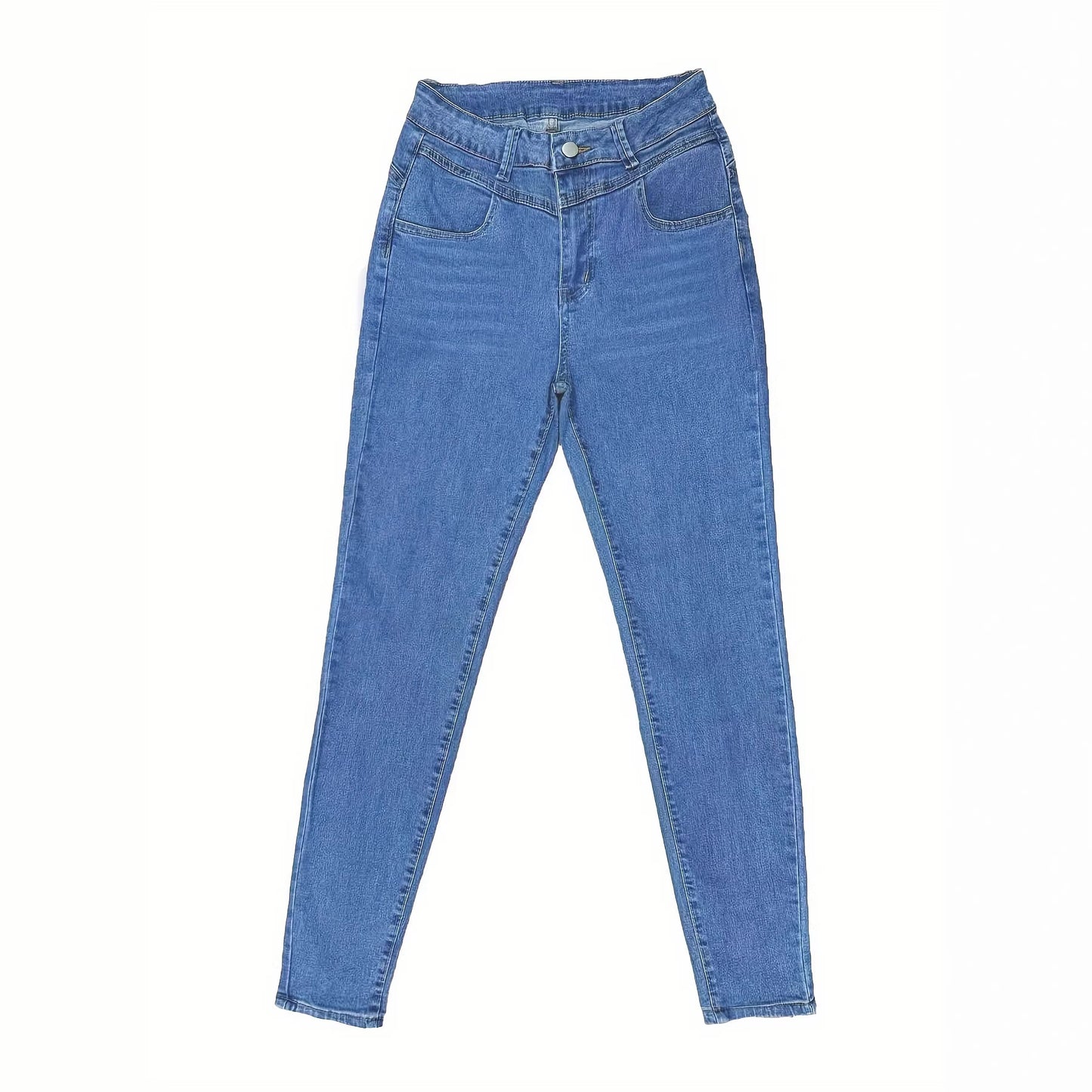 Jeans slim taille haute