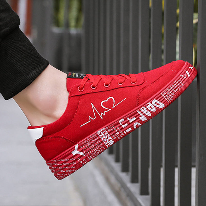 Chaussure plates en toile pour femmes et hommes