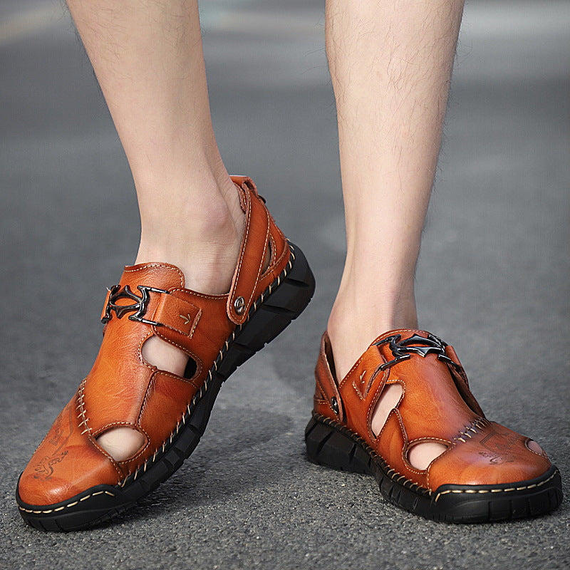 Sandales en cuir pour homme