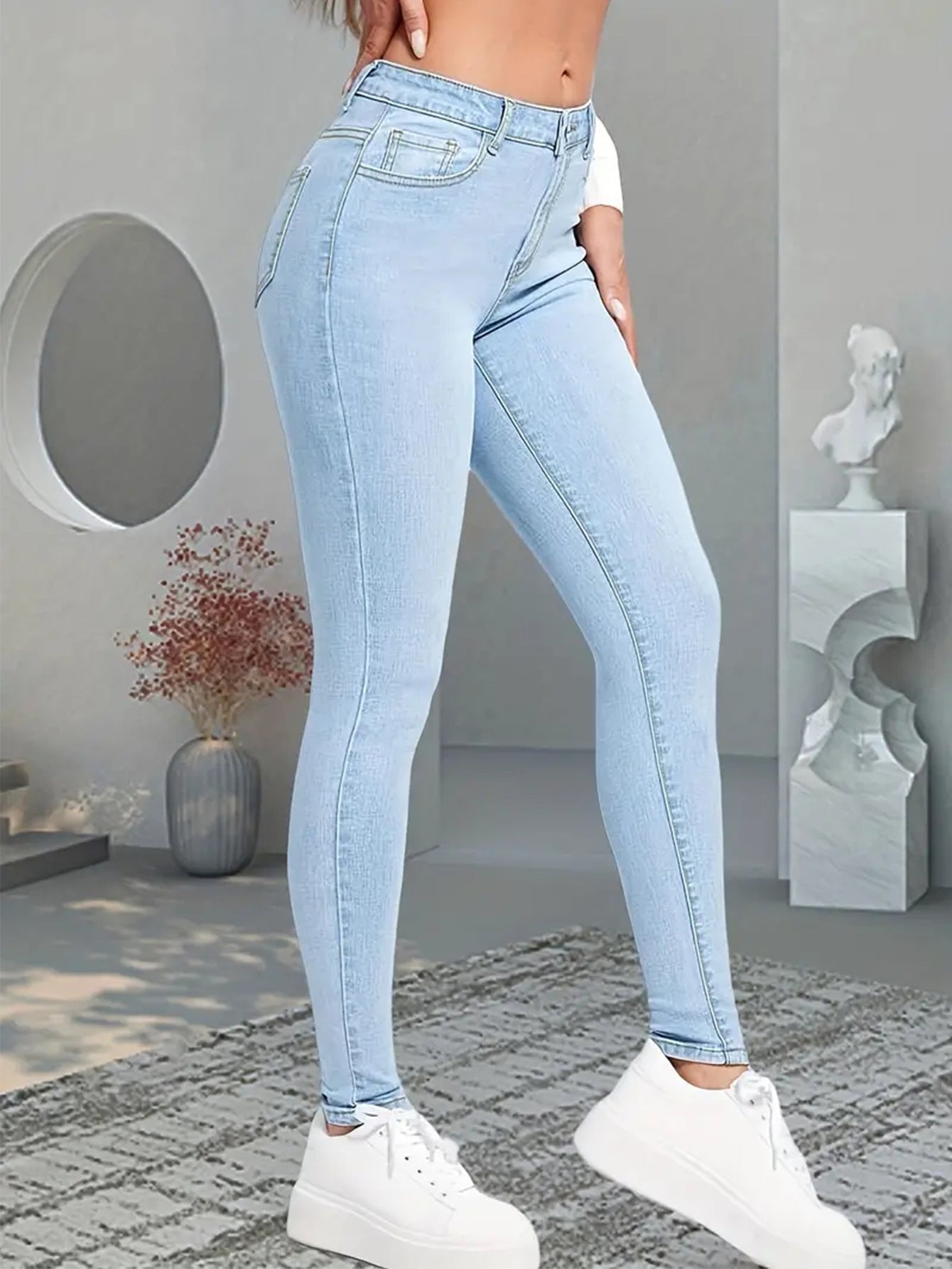 Jeans tendance coupe slim