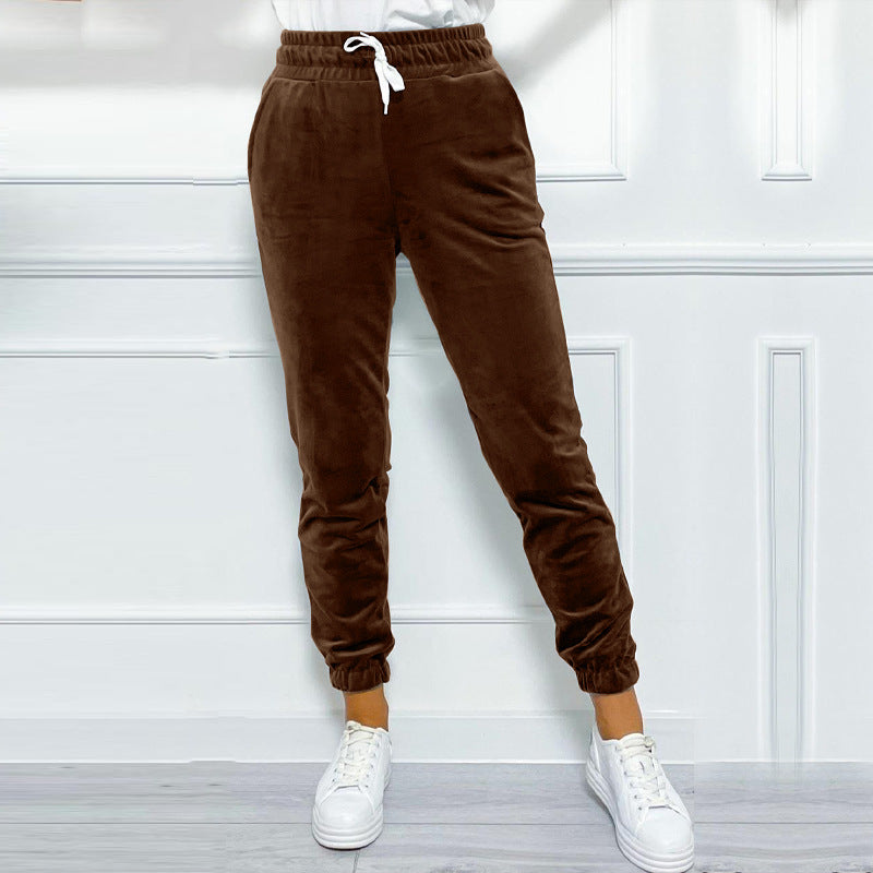 Pantalon de jogger avec ceinture élastique et cordon de serrage