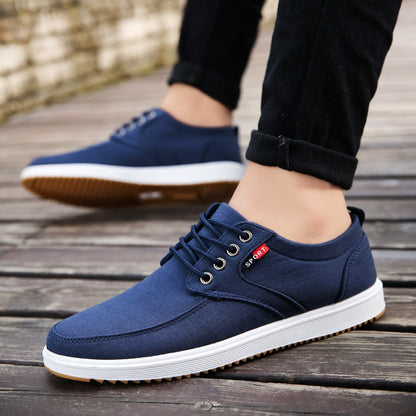 Chaussures en toile a lacets