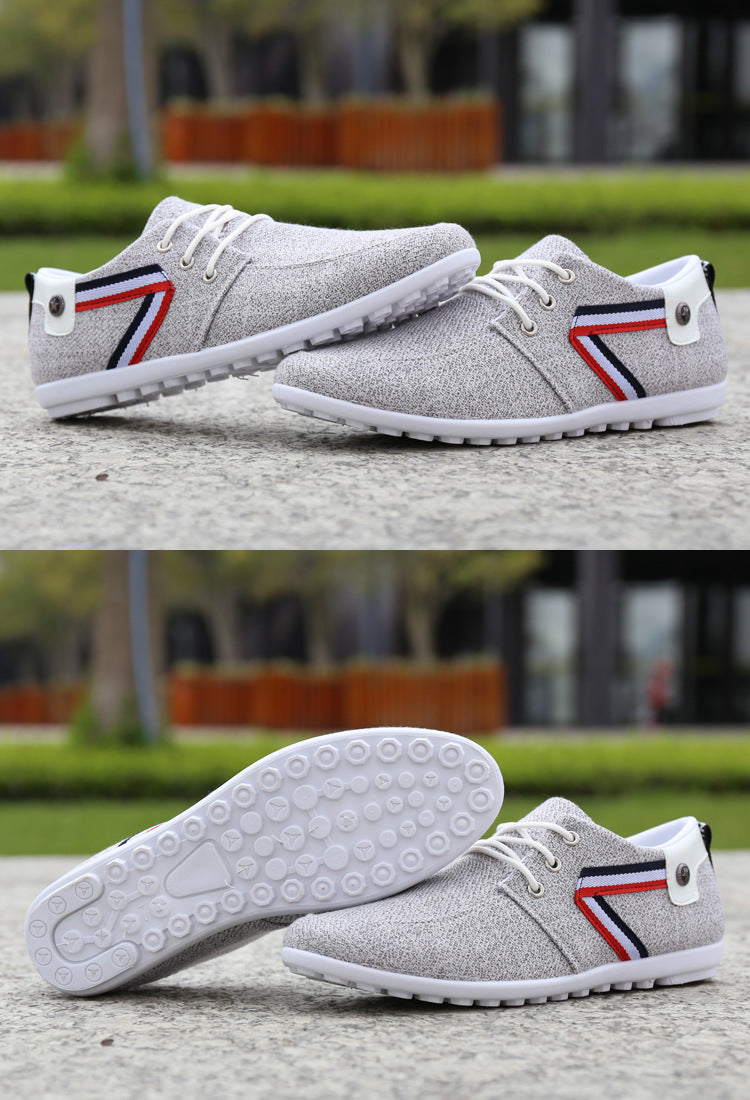 Chaussures en toile a semelle souple pour homme