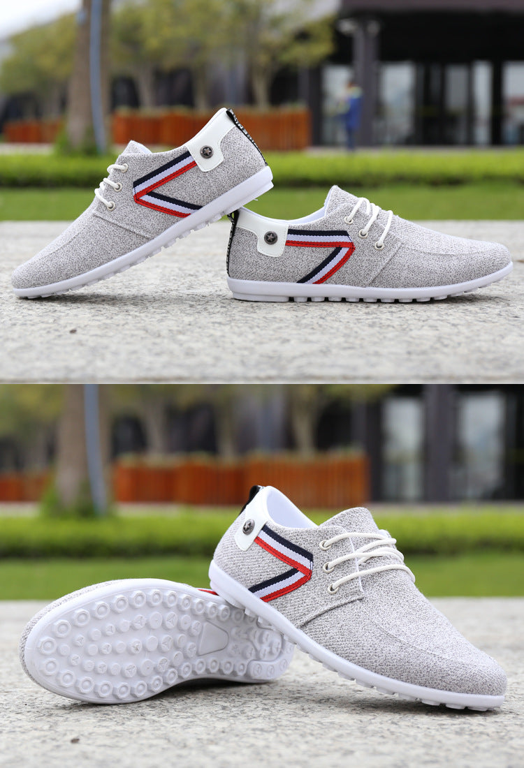Chaussures en toile a semelle souple pour homme