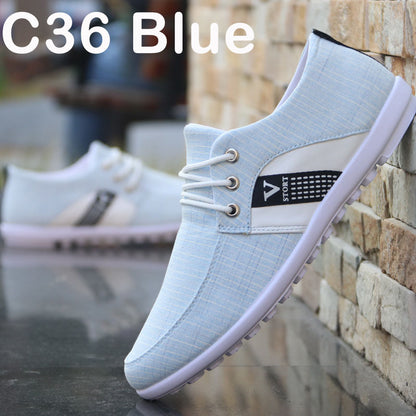 Chaussures en toile a semelle souple pour homme