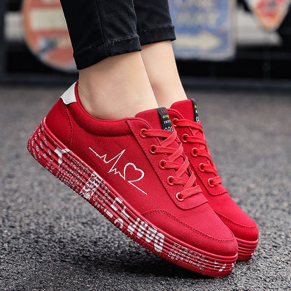 Chaussure plates en toile pour femmes et hommes