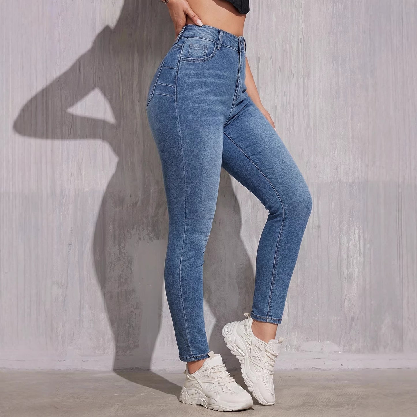 jeans taille haute