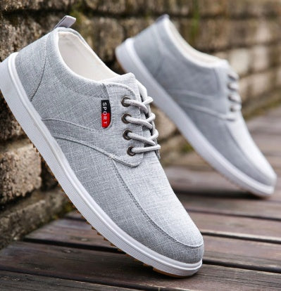 Chaussures en toile a lacets