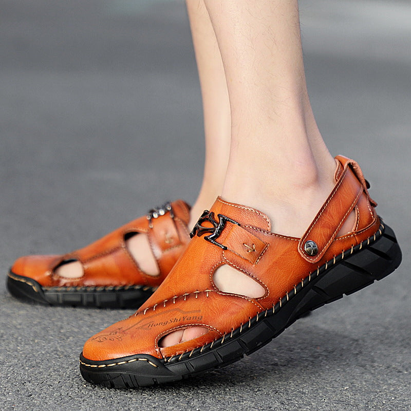 Sandales en cuir pour homme