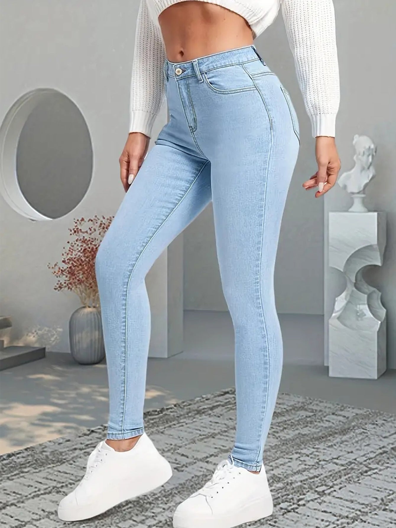 Jeans tendance coupe slim