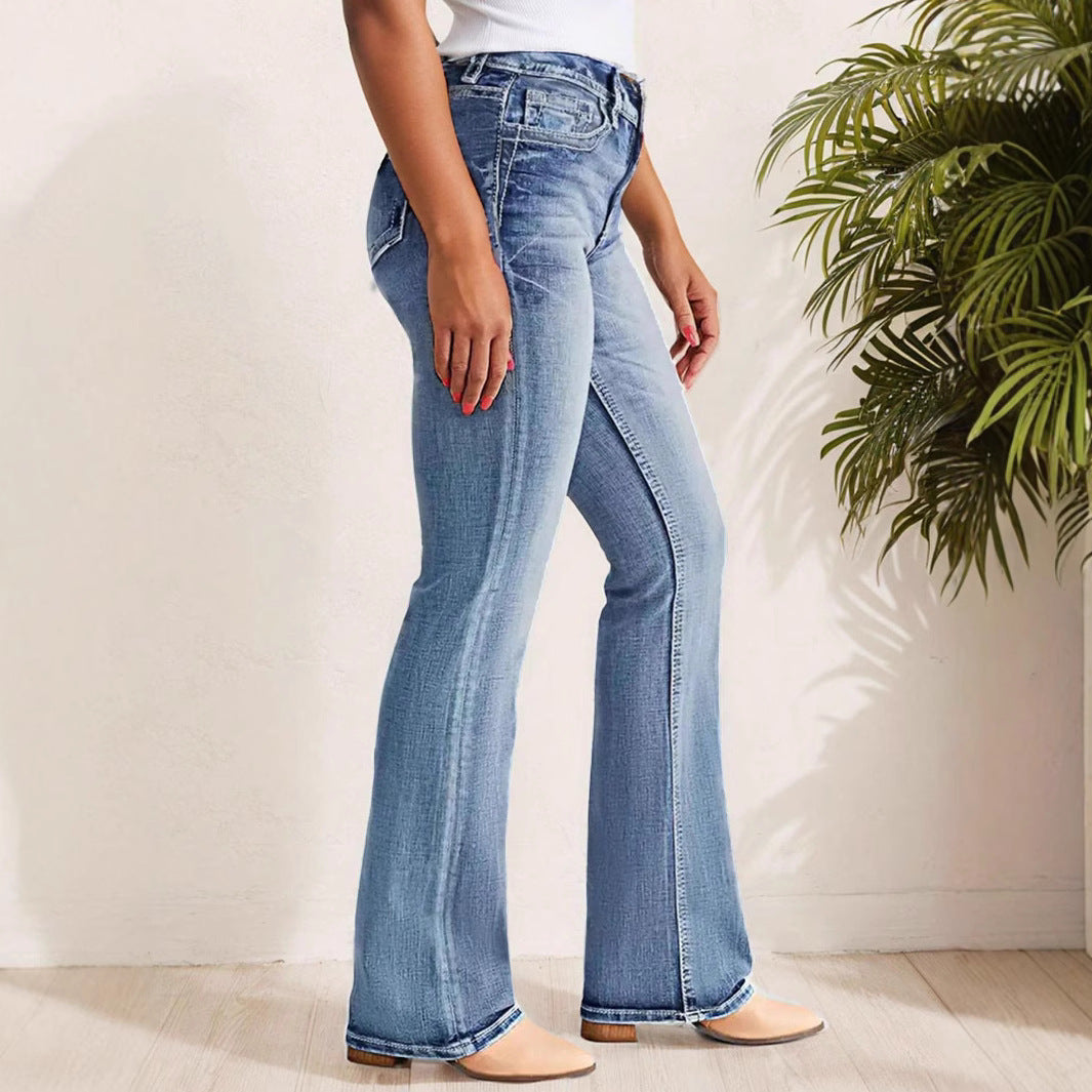 Jeans délavé amincissants