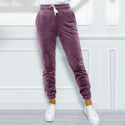 Pantalon de jogger avec ceinture élastique et cordon de serrage