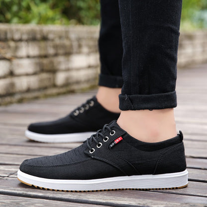 Chaussures en toile a lacets
