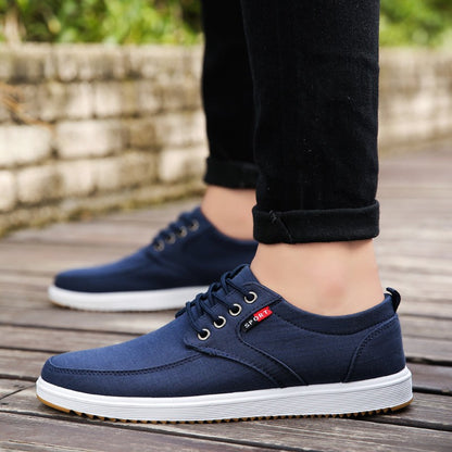 Chaussures en toile a lacets