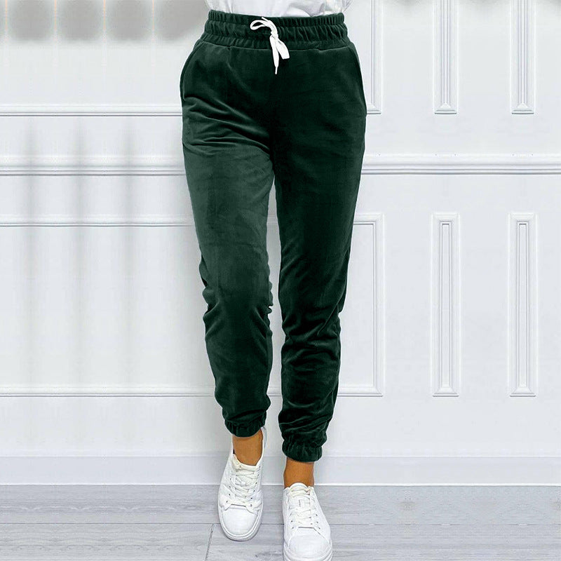 Pantalon de jogger avec ceinture élastique et cordon de serrage