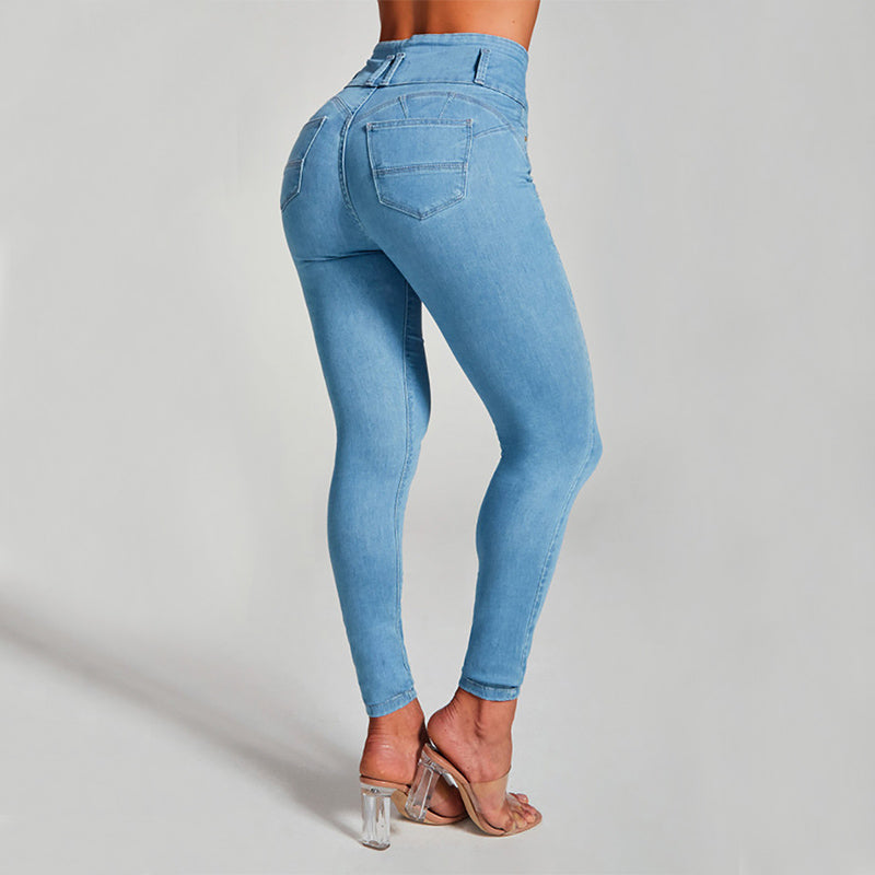 jeans taille haute