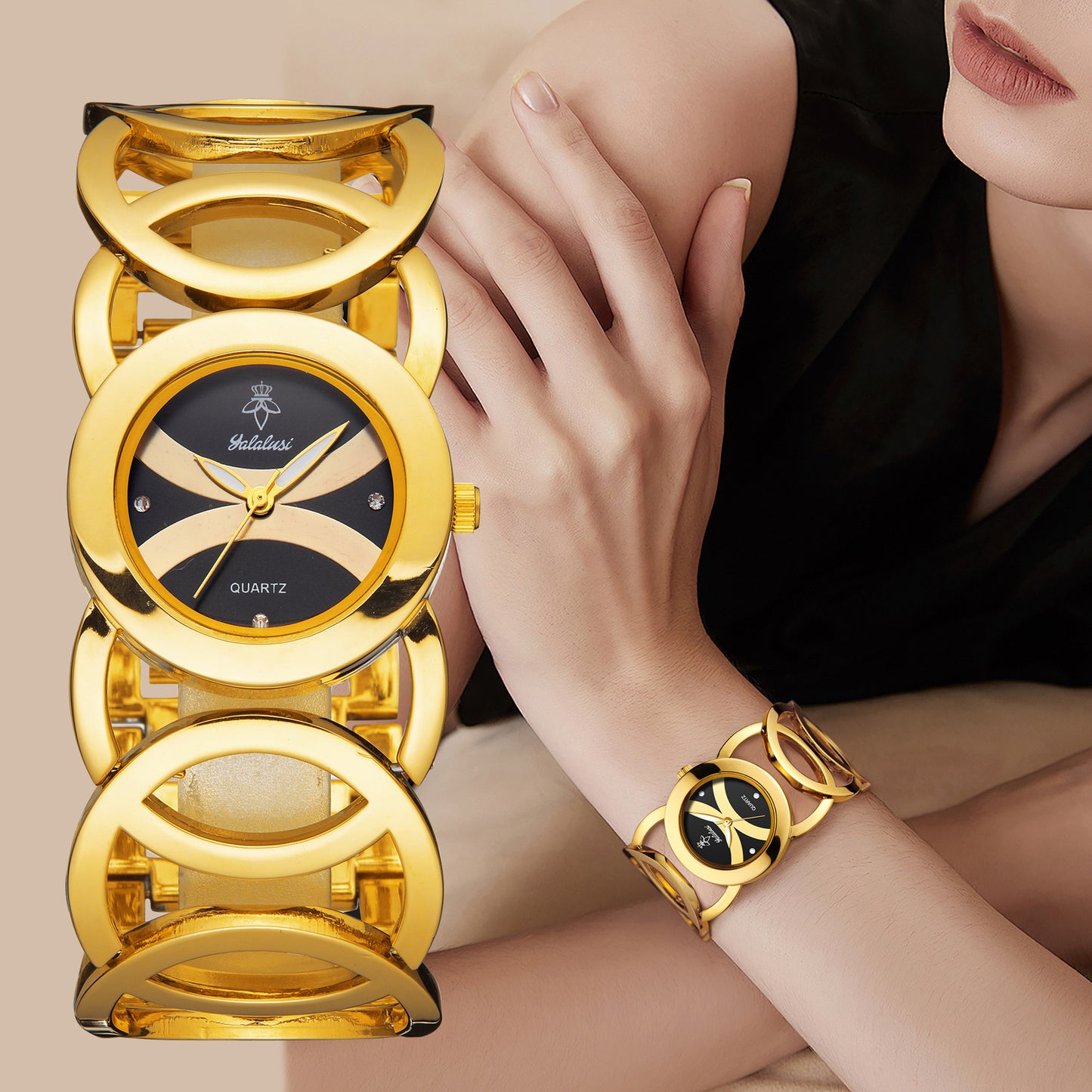 Montre a quartz étanche de luxe