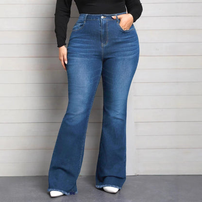 Jeans mat mëttlerer Taille