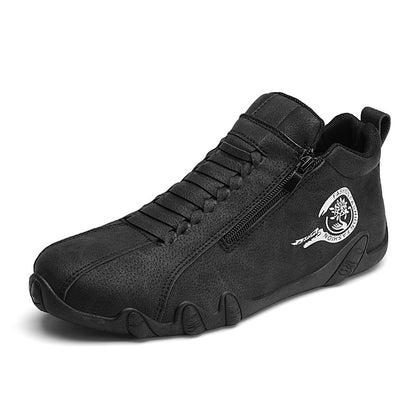 Baskets d'extérieur imperméable en cuir