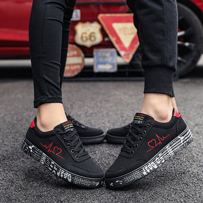 Chaussure plates en toile pour femmes et hommes