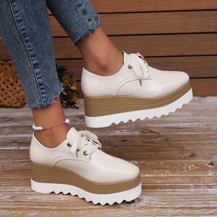 Escarpins en cuir verni