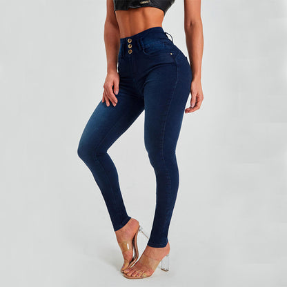 jeans taille haute