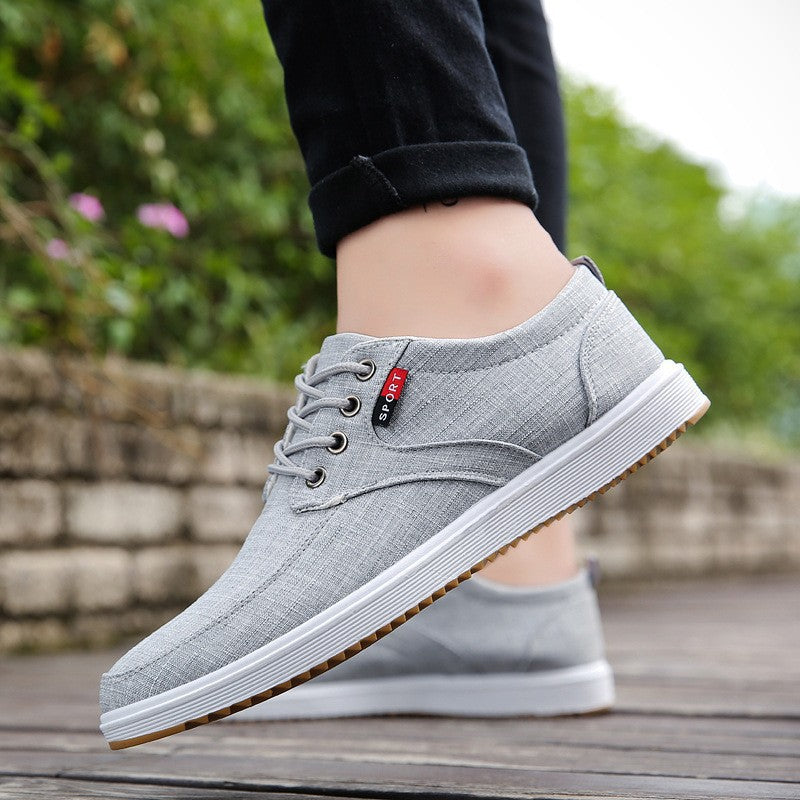 Chaussures en toile a lacets