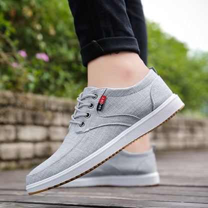 Chaussures en toile a lacets