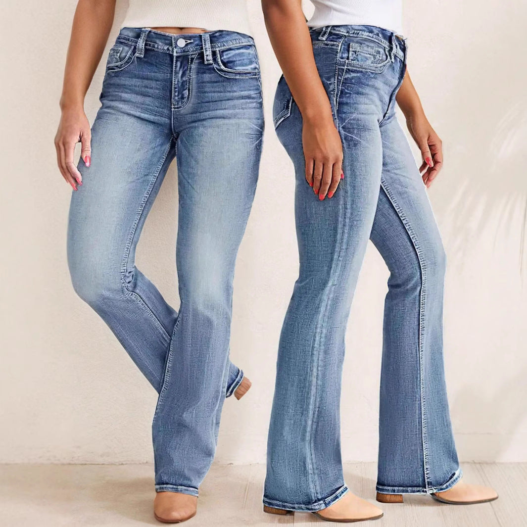 Jeans délavé amincissants