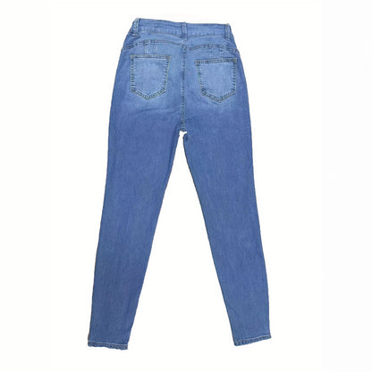 Jeans slim taille haute
