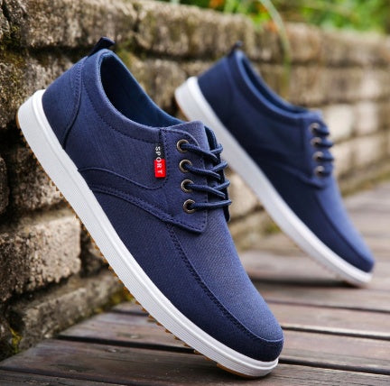 Chaussures en toile a lacets