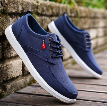 Chaussures en toile a lacets