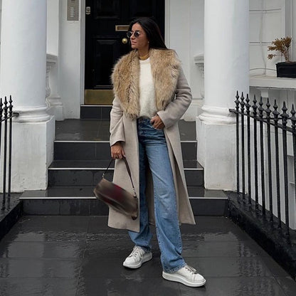 Fur  Long Coat