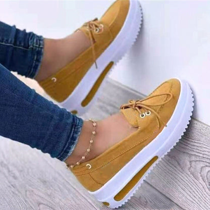 Chaussure plates à lacets pour femme