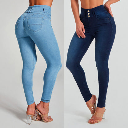 jeans taille haute