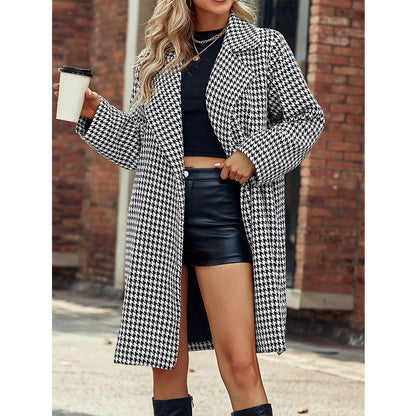 Elegant Suit Long  Hook Coat