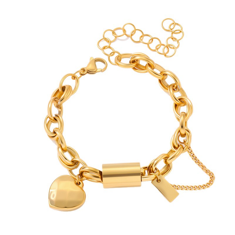Armband an Unhänger aus Edelstol