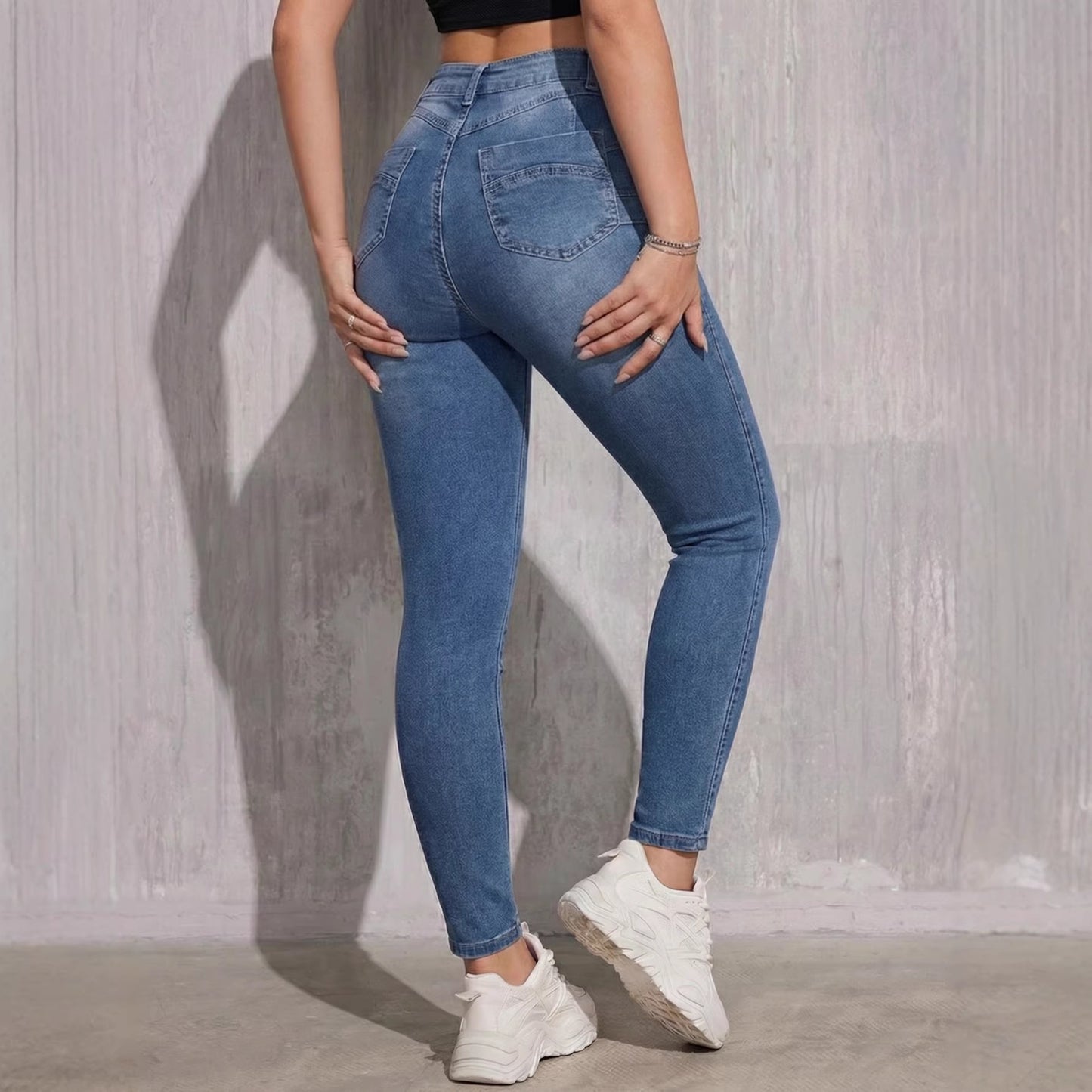 jeans taille haute