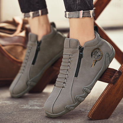 Baskets d'extérieur imperméable en cuir