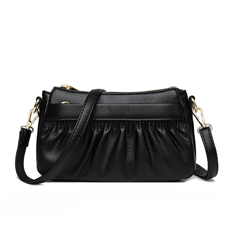 Genuine Leather High-end Textured Shoulder Sling Bag