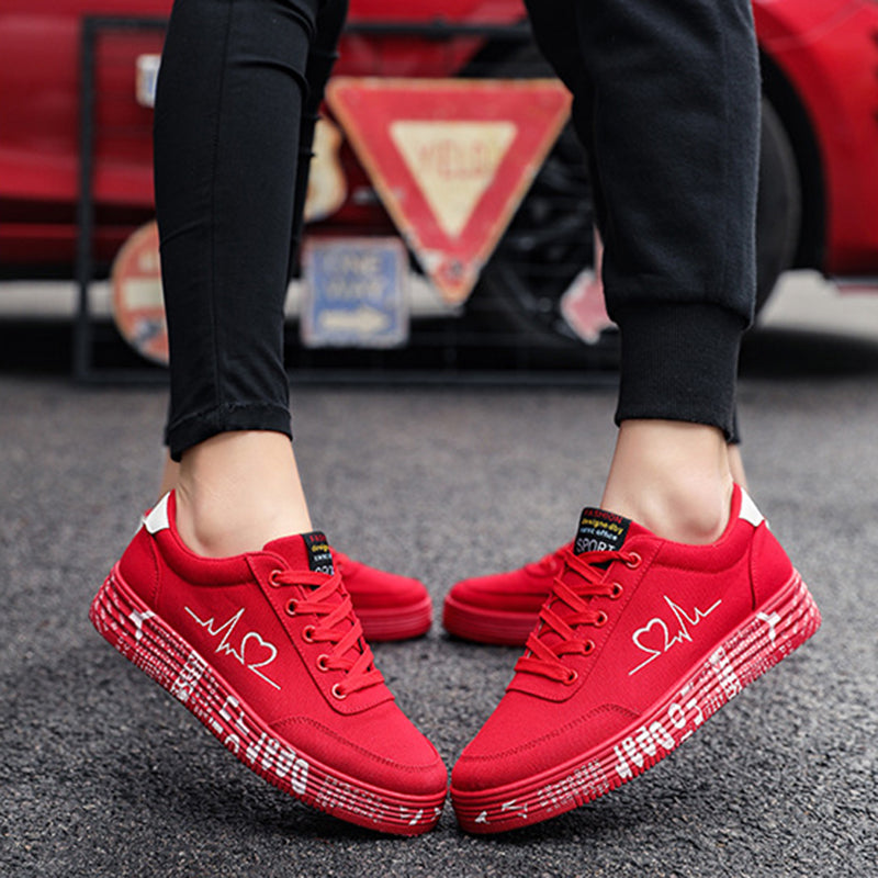 Chaussure plates en toile pour femmes et hommes