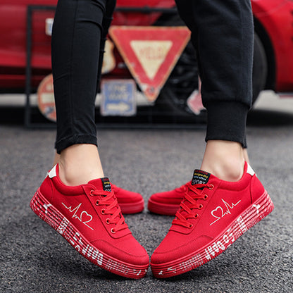Chaussure plates en toile pour femmes et hommes