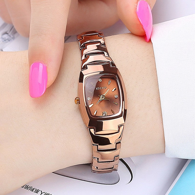 Montre en acier tungstène étanche