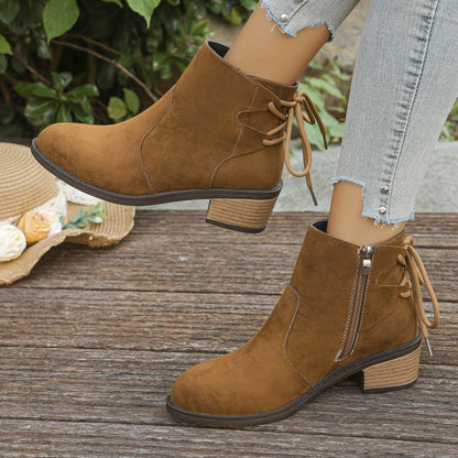 Plus Size Back Bandage Retro Martin Stiwwelen