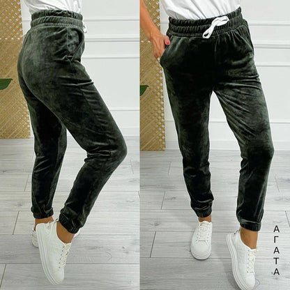 Pantalon de jogger avec ceinture élastique et cordon de serrage