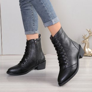 British Style Casual Trend  Zipper Fashion  Boots