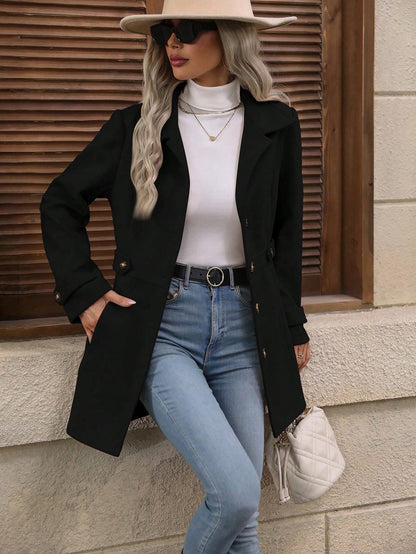 Single Coat Buttons  Jacket Commute For