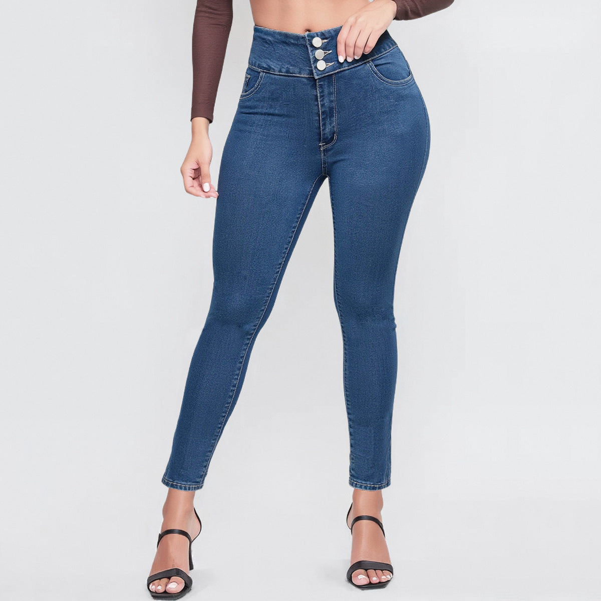 Jean haute taille Extensibilité